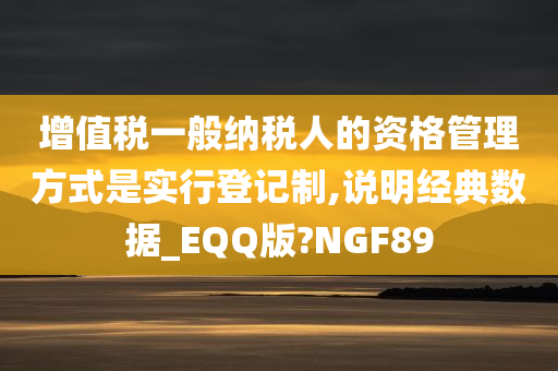 增值税一般纳税人的资格管理方式是实行登记制,说明经典数据_EQQ版?NGF89