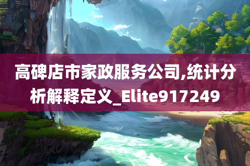 高碑店市家政服务公司,统计分析解释定义_Elite917249