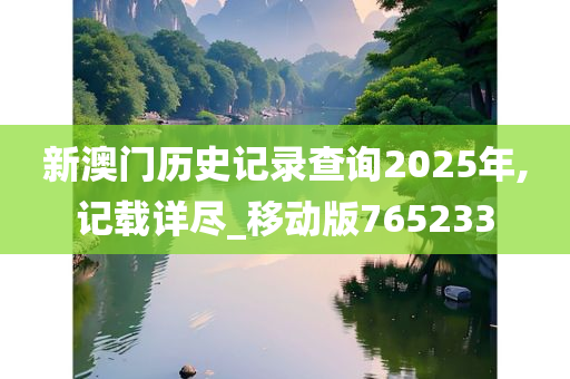 新澳门历史记录查询2025年,记载详尽_移动版765233