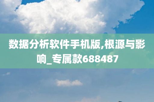 数据分析软件手机版,根源与影响_专属款688487