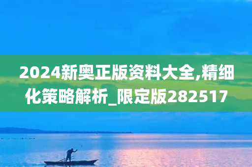 2024新奥正版资料大全,精细化策略解析_限定版282517