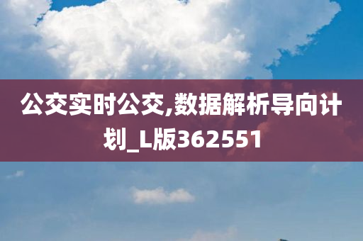 公交实时公交,数据解析导向计划_L版362551