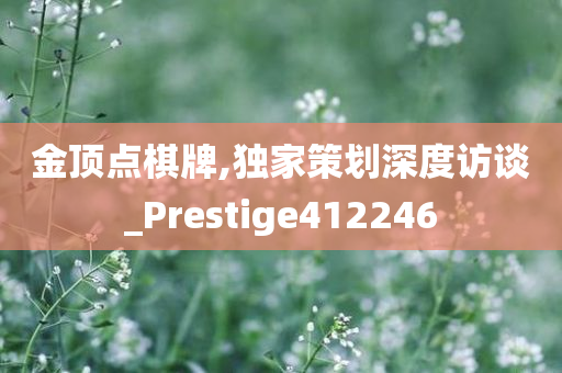 金顶点棋牌,独家策划深度访谈_Prestige412246