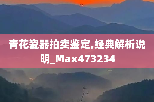 青花瓷器拍卖鉴定,经典解析说明_Max473234