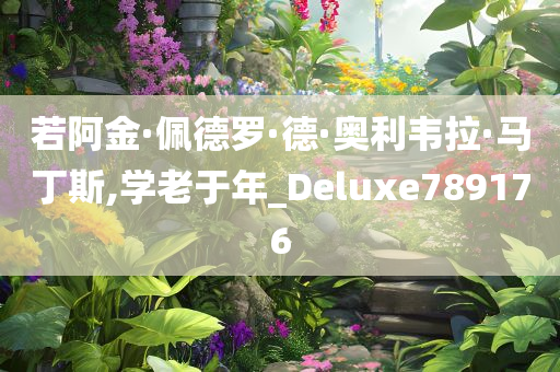 若阿金·佩德罗·德·奥利韦拉·马丁斯,学老于年_Deluxe789176