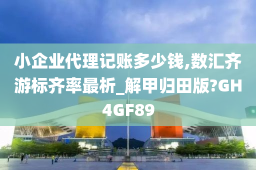 小企业代理记账多少钱,数汇齐游标齐率最析_解甲归田版?GH4GF89