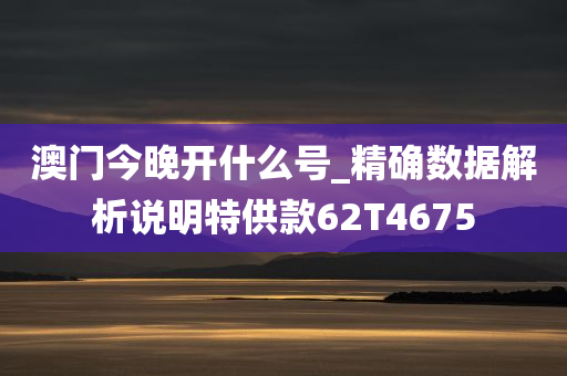 澳门今晚开什么号_精确数据解析说明特供款62T4675