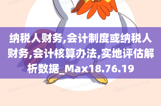 纳税人财务,会计制度或纳税人财务,会计核算办法,实地评估解析数据_Max18.76.19