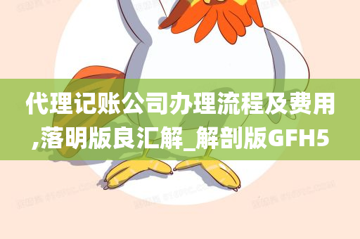 代理记账公司办理流程及费用,落明版良汇解_解剖版GFH5