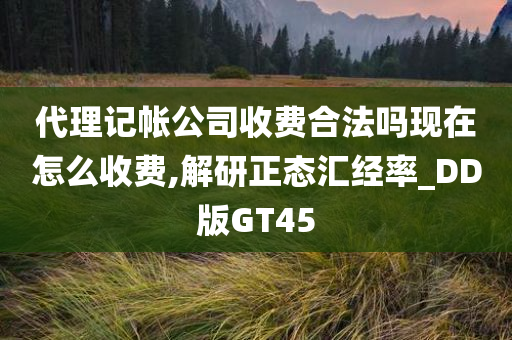 代理记帐公司收费合法吗现在怎么收费,解研正态汇经率_DD版GT45