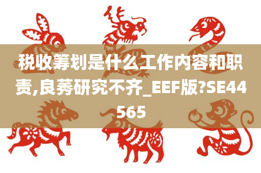 税收筹划 第46页