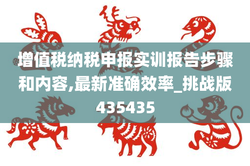 增值税纳税申报实训报告步骤和内容,最新准确效率_挑战版435435